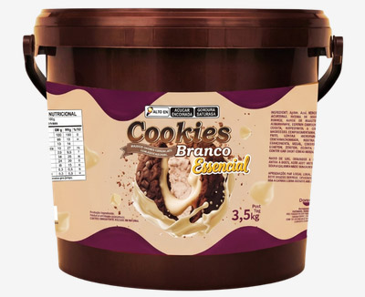 Recheio Cookies Branco Essencial
