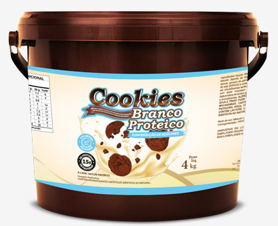 Recheio Cookies Branco Proteico com Redução de Açúcares